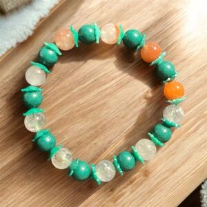 Handmade Garden Quartz Flower Bracelet